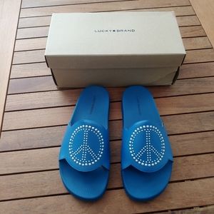New! Lucky Brand Women's Peace Studded Sandals Sold Out